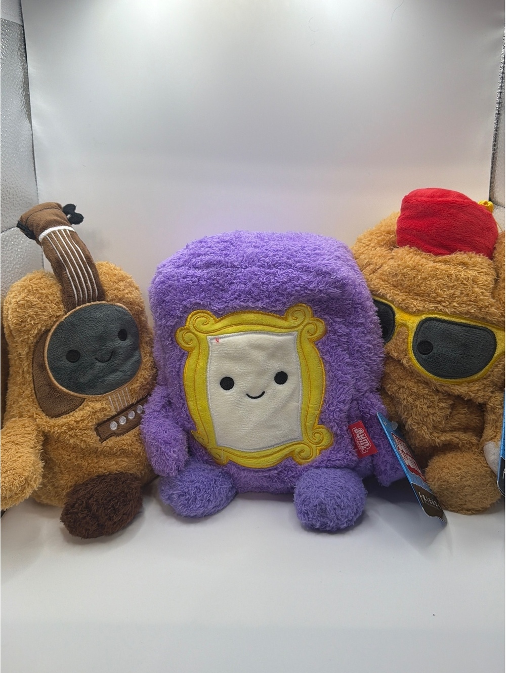 Lot of 3 Bum Bumz by Russ “Friends” Stuffies Peephole, Phoebes Guitar, Turkey